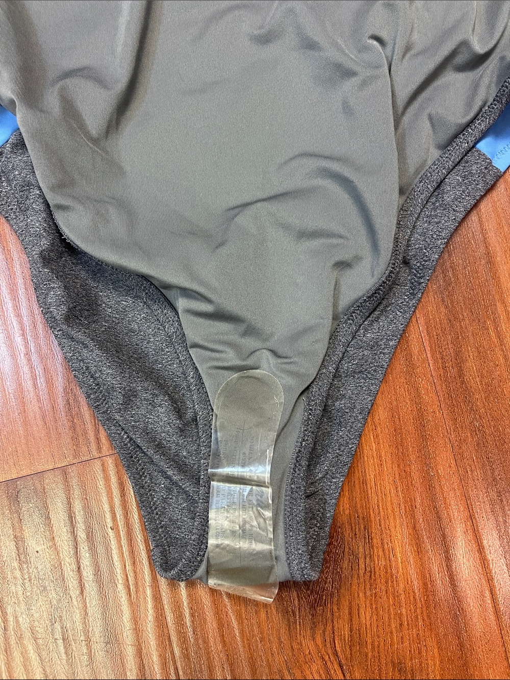 aerie Charcoal Gray Racerback One-Piece Swimsuit - Picture 3 of 4